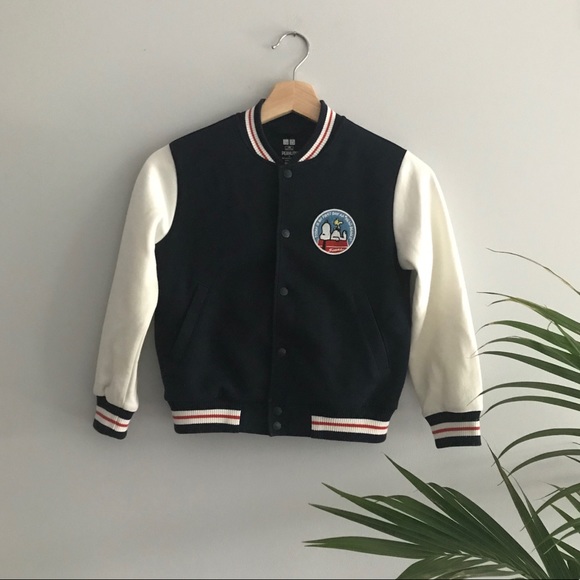 Uniqlo x Peanuts Boy’s Varsity Jacket - Picture 1 of 4